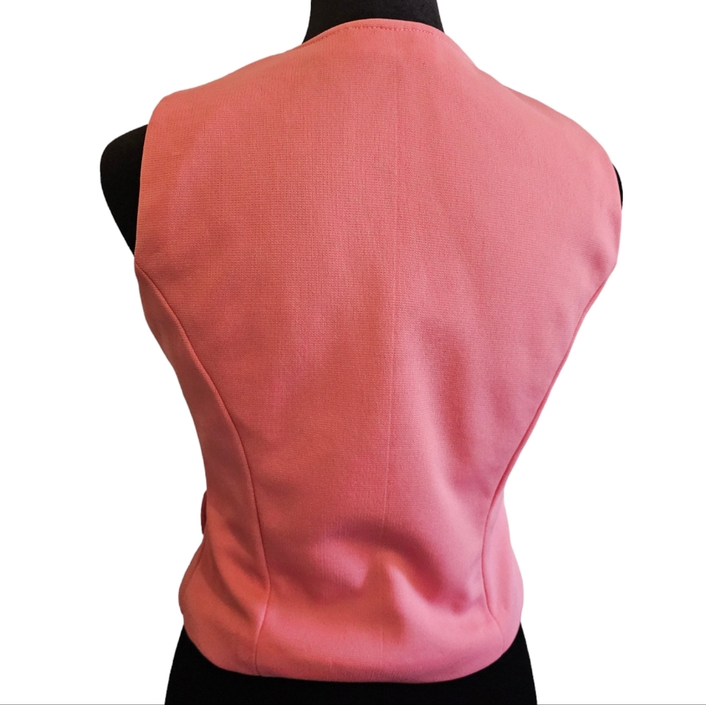 Vintage 70s Pink Taffy 2Piece Pantsuit Bellbottoms - Picture 4 of 16
